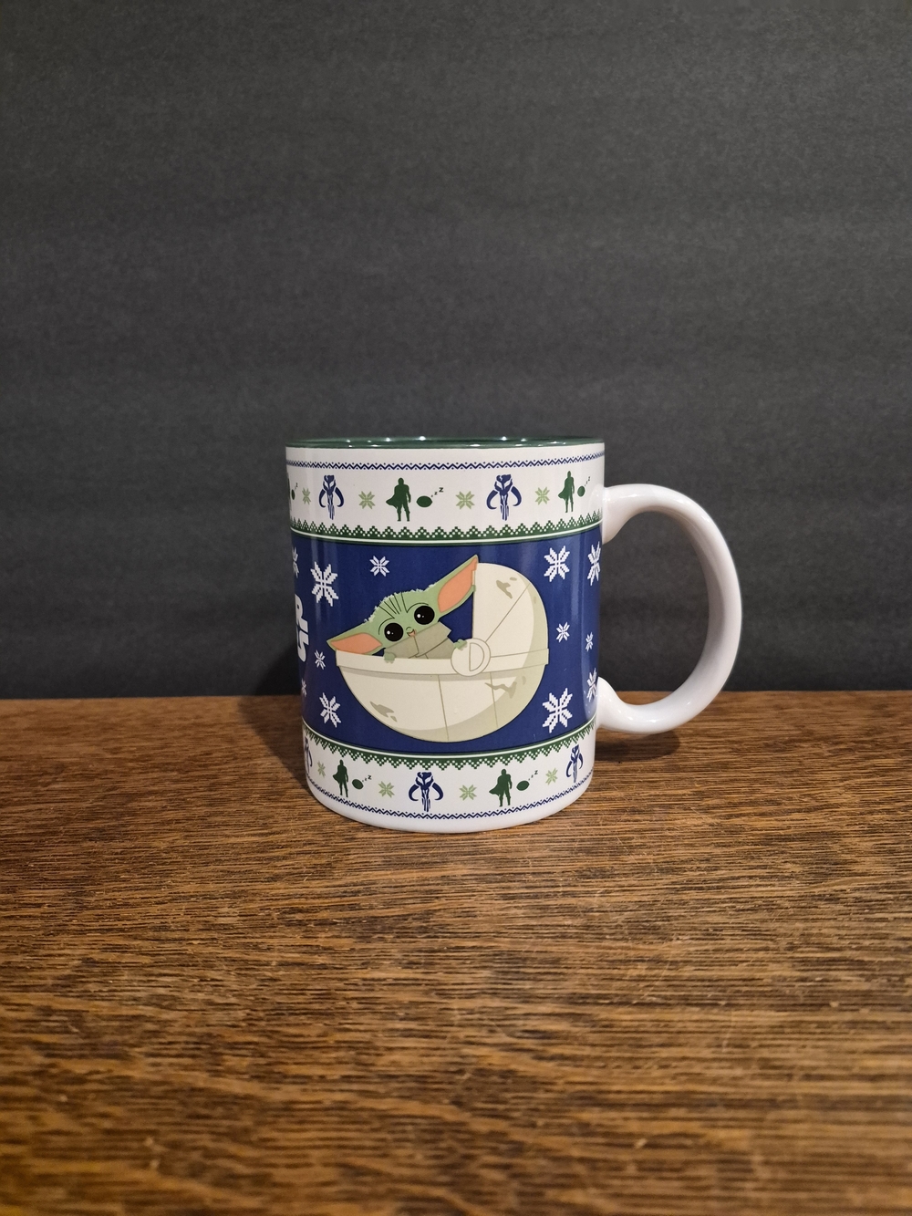 Silver Buffalo Star Wars: The Mandalorian Grogu Christmas Sweater Ceramic Mug